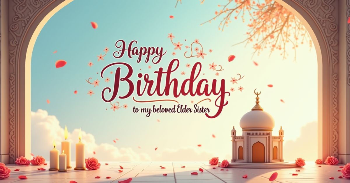 280 Islamic Birthday Wishes For Elder Sister