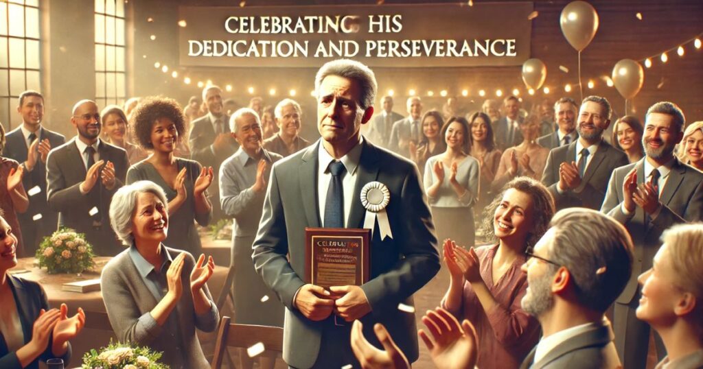 Celebrating His Dedication and Perseverance