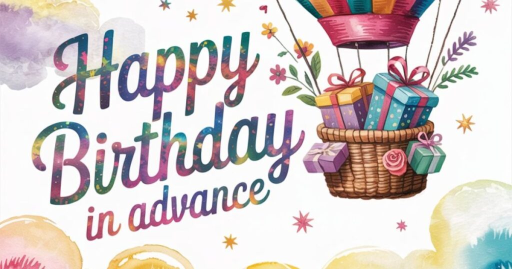 Creative Ways to Say “Happy Birthday in Advance”