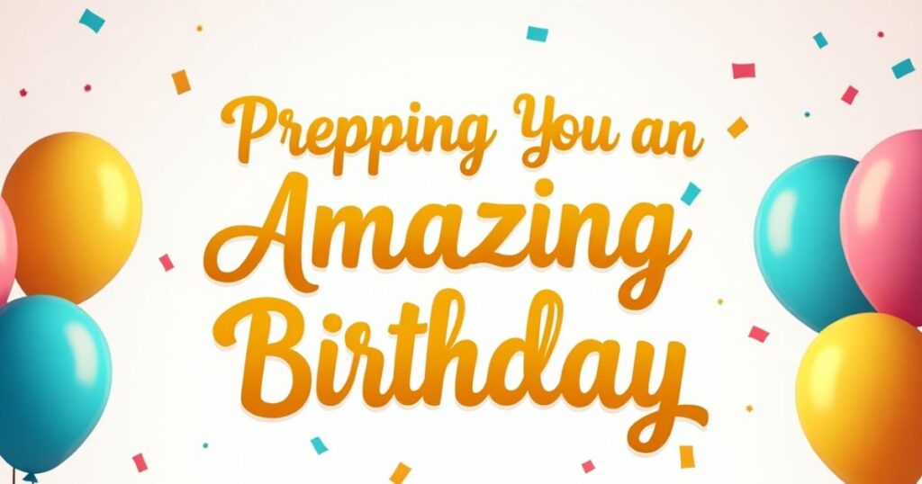 Prepping You for an Amazing Birthday