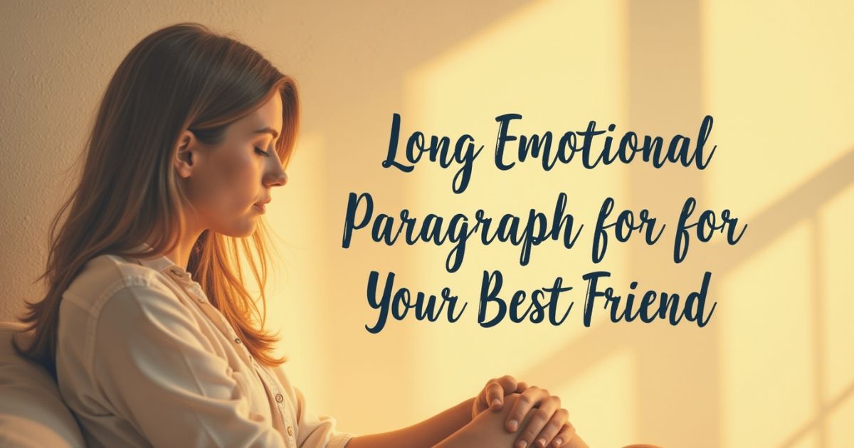 20 Long Emotional Paragraph for Your Best Friend (Who Happens to Be a Guy)