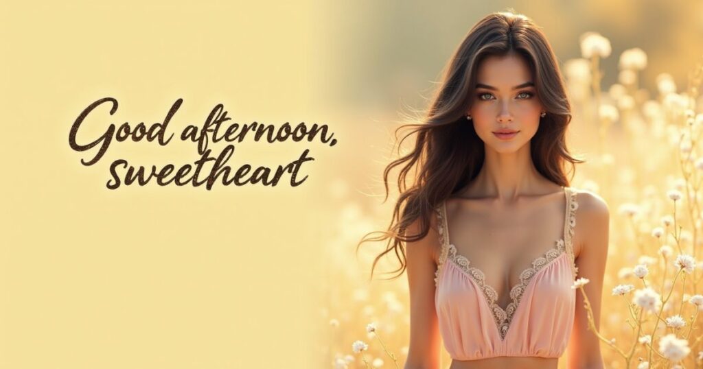 Good afternoon, sweetheart