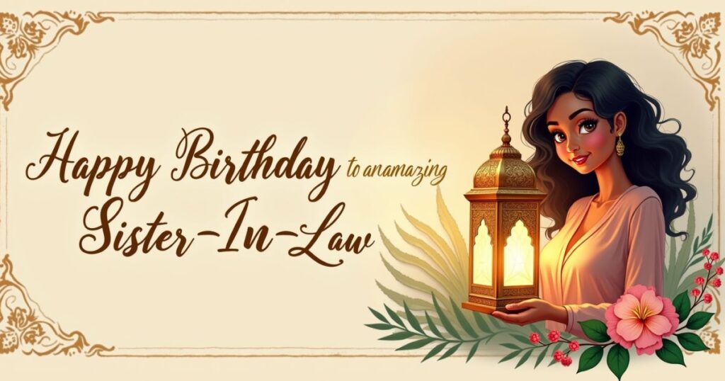 Islamic Birthday Messages for Sister-In-Law