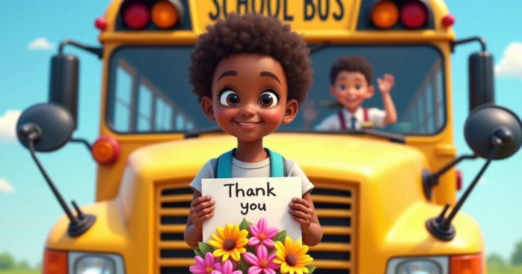 Thank You Note to Bus Driver from Parent