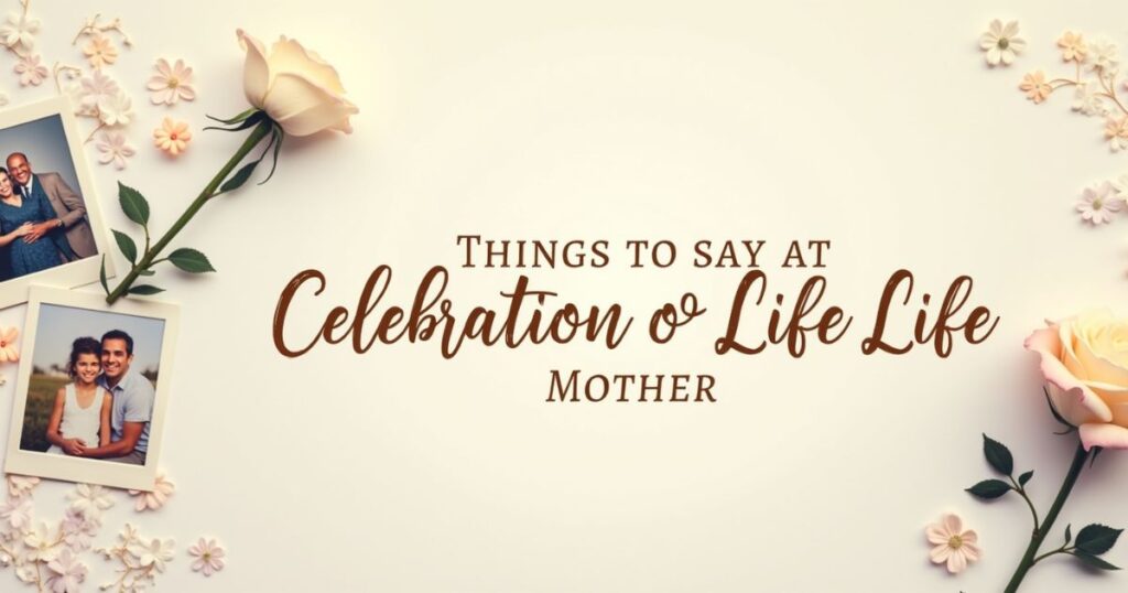  Things to Say at a Celebration of Life for Mother