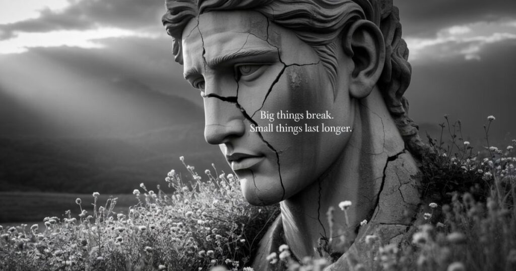 Big things break. Small things last longer.