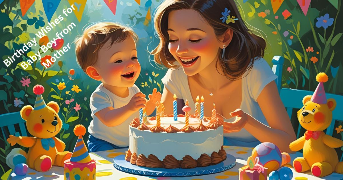 1st Birthday Wishes for Baby Boy from Mother