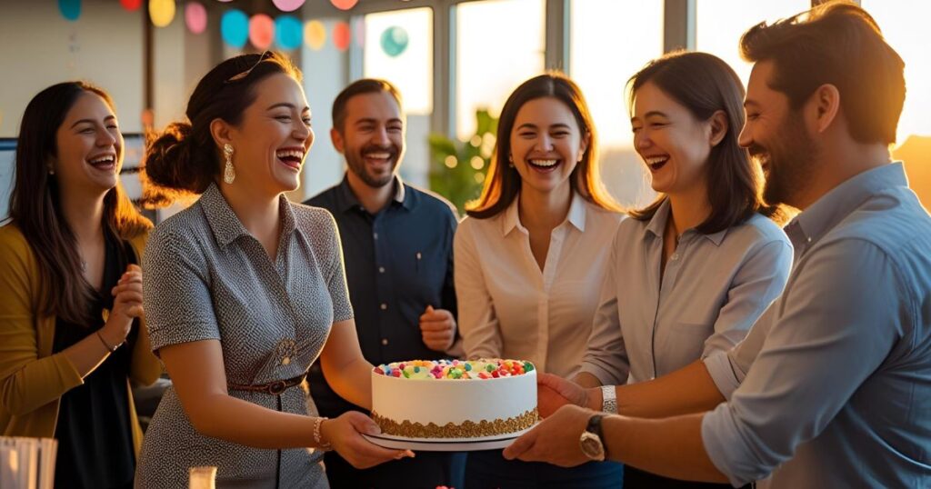 Easygoing Farewell Cake Messages for Coworkers