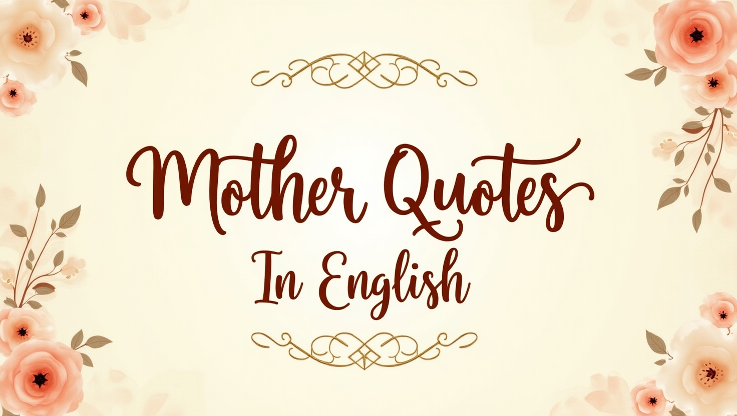 Mother Quotes In English