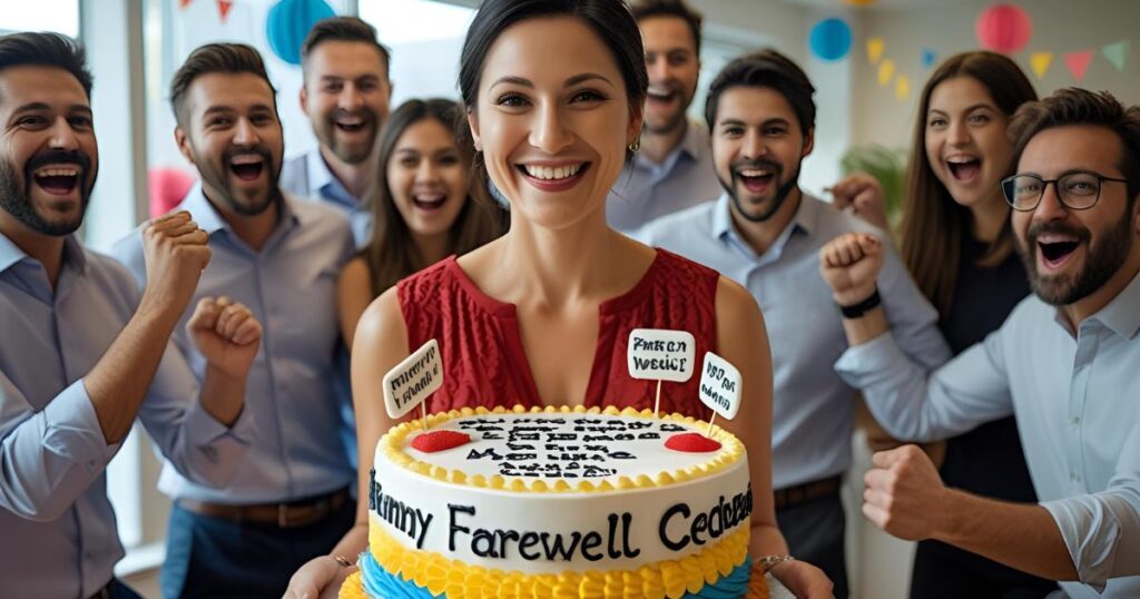 Funny Cake Messages to Brighten Your Coworker’s Farewell