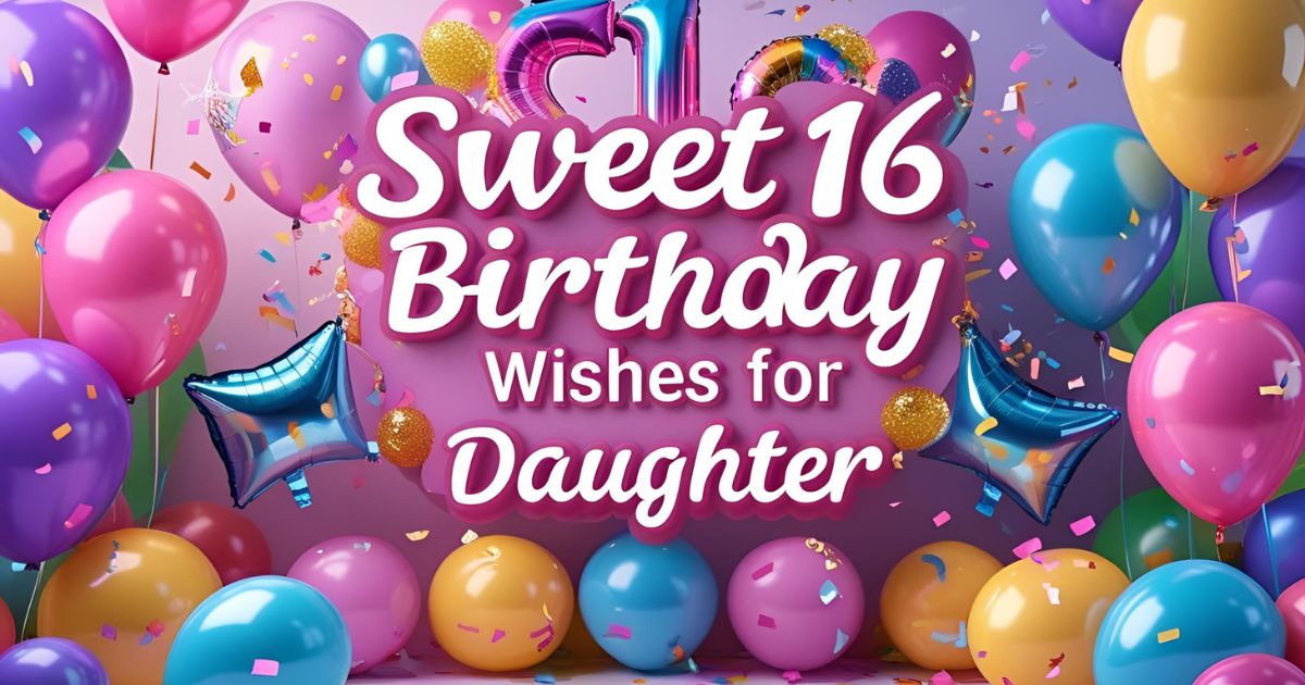 Sweet 16 Birthday Wishes for Daughter