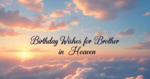 Birthday Wishes for Brother in Heaven