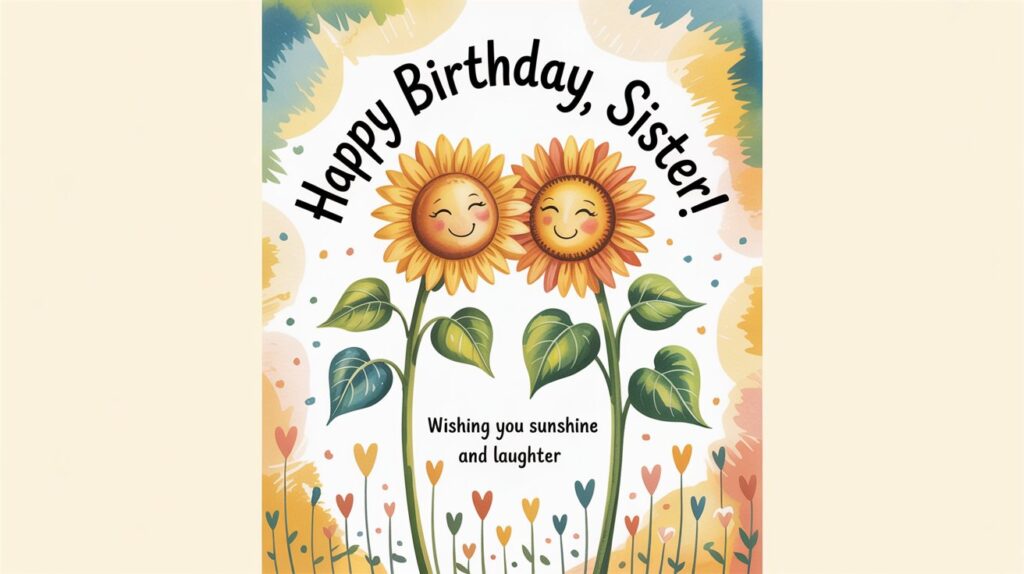 Short and Sweet Birthday Wishes for Sister