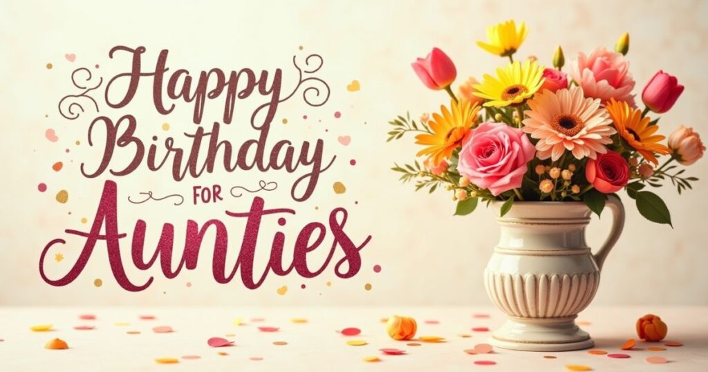 Birthday Greetings For Aunties