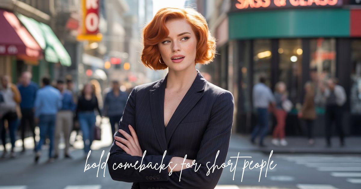 bold comebacks for short people