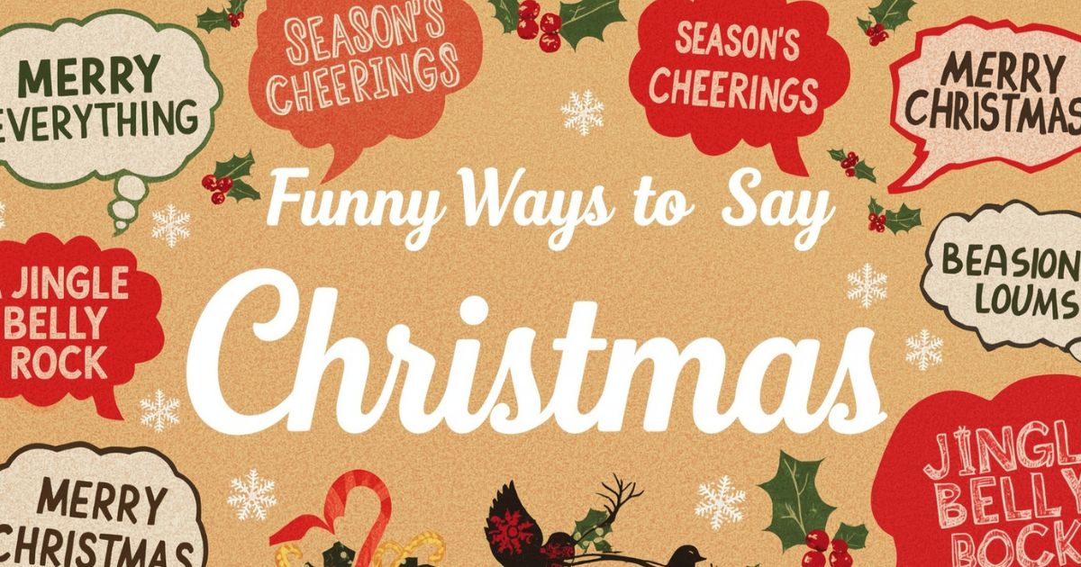 funny ways to say Merry Christmas