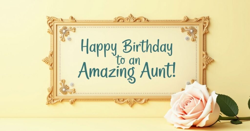 Inspirational Birthday Message For Aunt