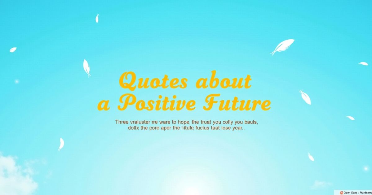 Quotes About a Positive Future