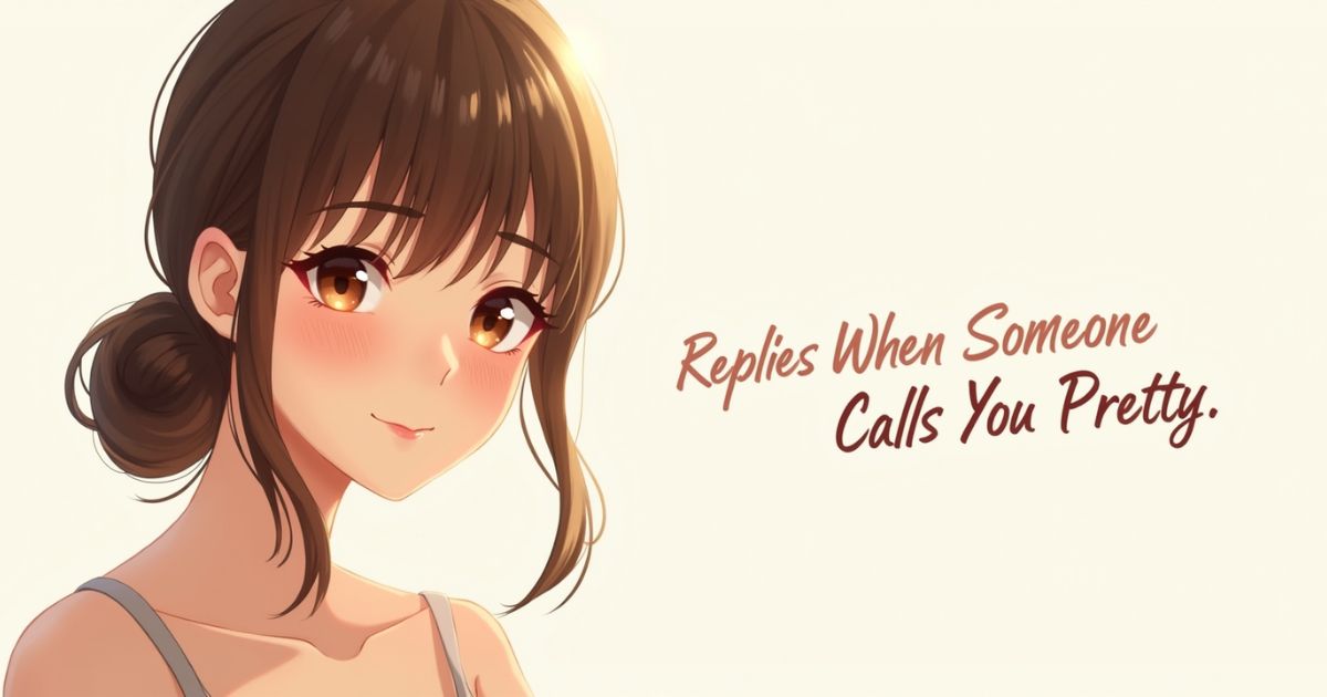 Replies When Someone Calls You Pretty