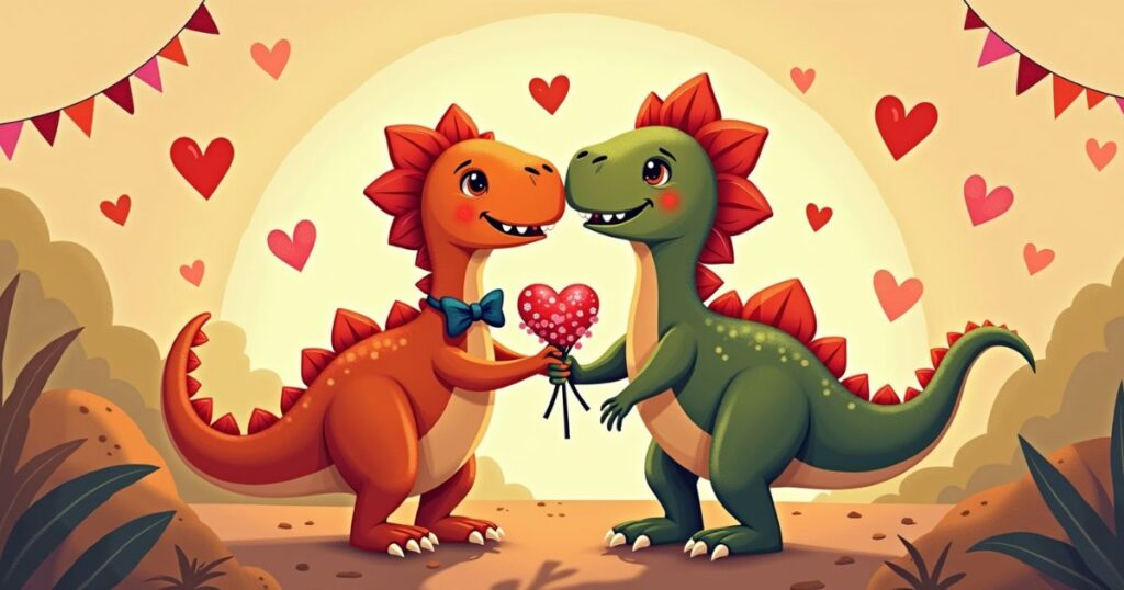 Romantic Dinosaur Puns for Couples