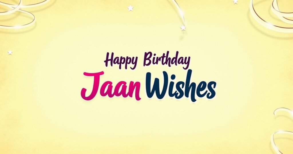 Short Happy Birthday Jaan Wishes